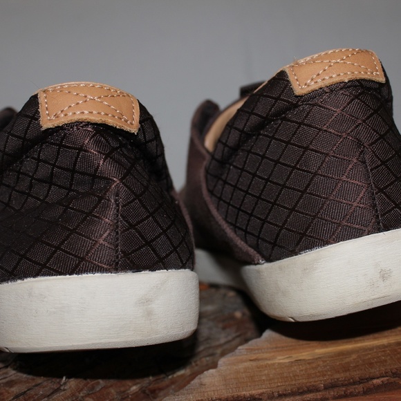 TEVA 1984 Lace-Up Loafers, Brown Canvas, mens size 11